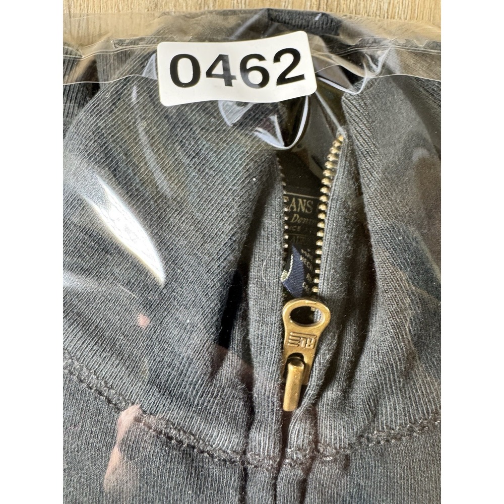 Polo Jeans Ralph Lauren Men's L Full Zip Sweatshirt Black Spellout Flag Jacket - Picture 8 of 8